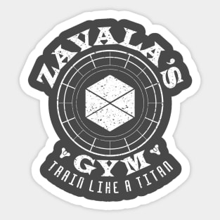 Destiny Titan gym shirt Sticker